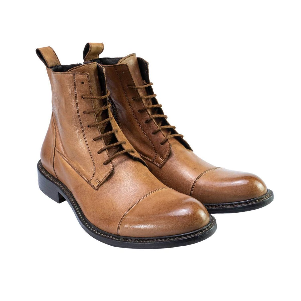 Stivaletti da uomo in pelle genuina lavorazione artigianale Italiana - immagine 4