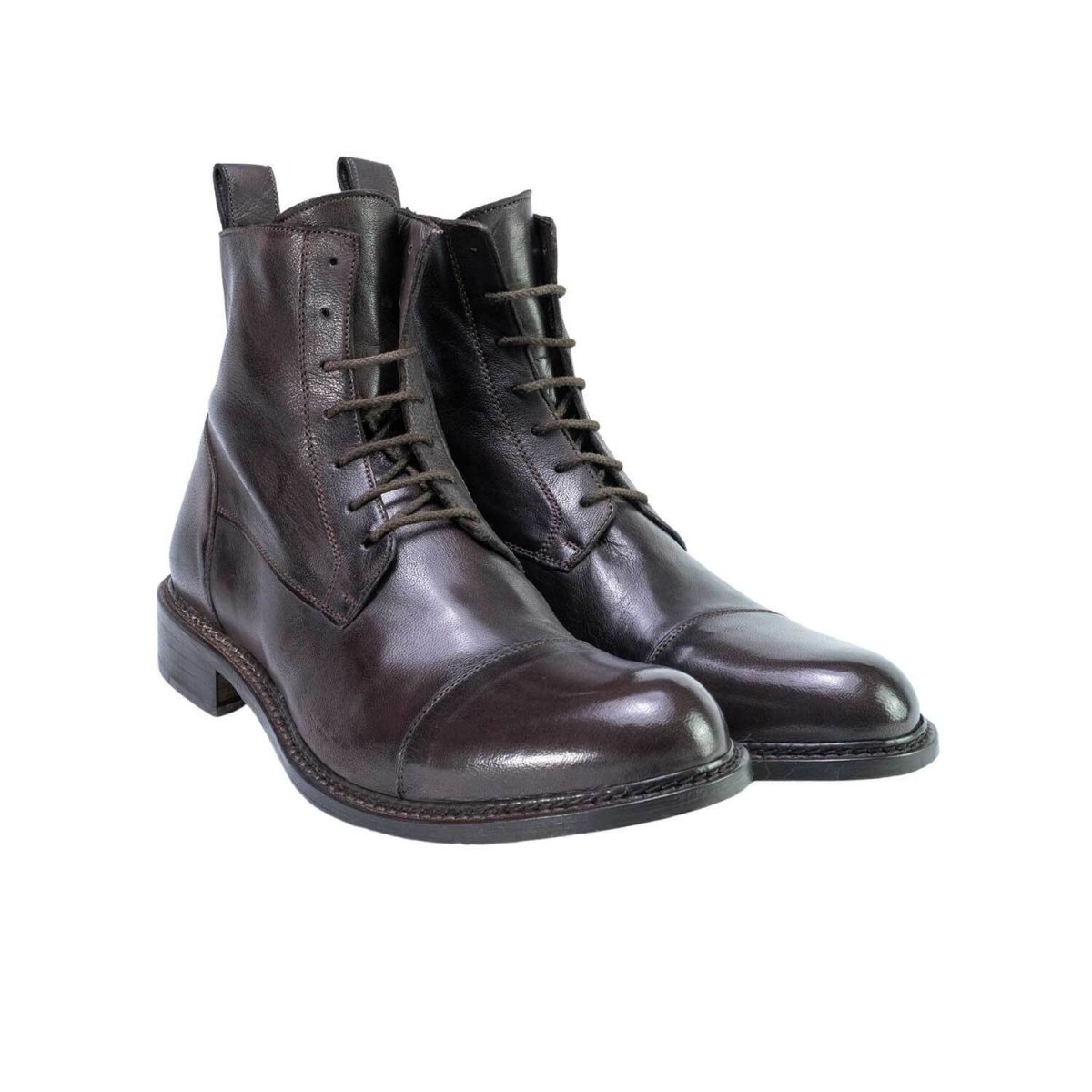Stivaletti da uomo in pelle genuina lavorazione artigianale Italiana - immagine 7