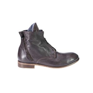 Stivaletti artigianali da uomo in pelle con 3 cerniere lavorazione artigianale