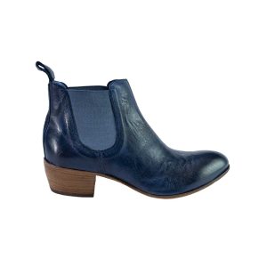 Stivaletti da donna con elastico in pelle di vitello lavorazione artigianale