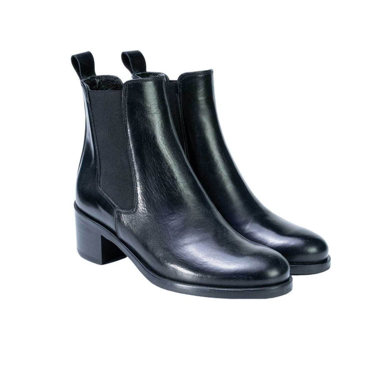 Stivaletti da donna elasticizzati in pelle di vitello lavorazione artigianale - immagine 3