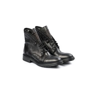 Stivaletti da donna in pelle di vitello lavorazione artigianale