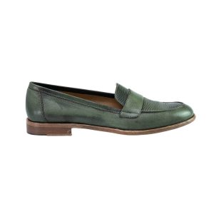 Mocassini slip-on da donna in pelle genuina lavorazione artigianale