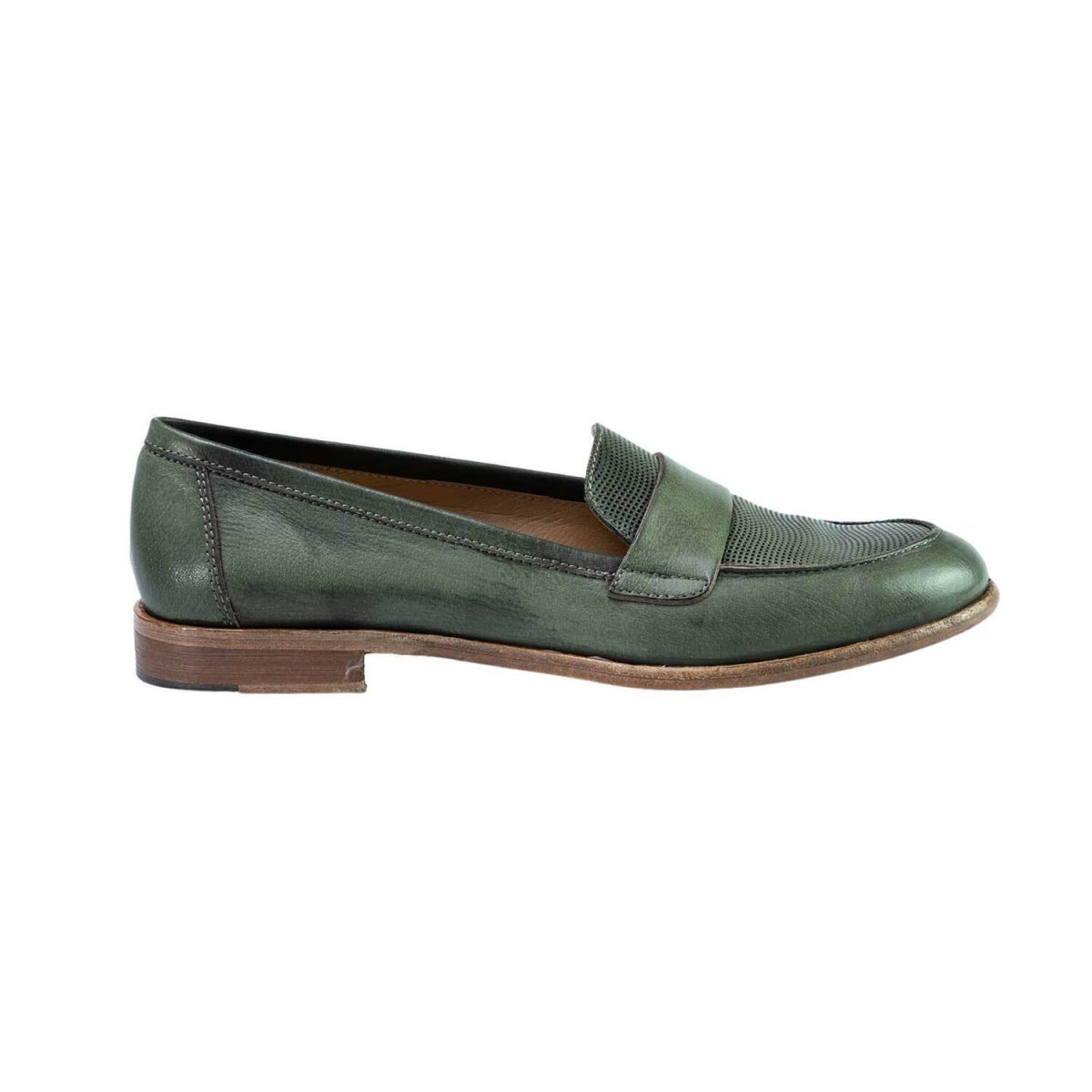 Mocassini slip-on da donna in pelle genuina lavorazione artigianale