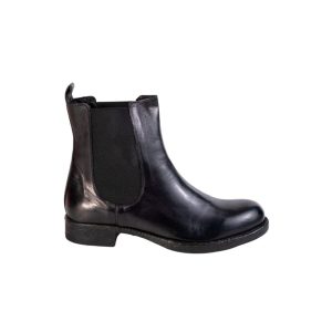 Stivaletti da donna in pelle elesticizzati lavorata a mano