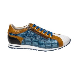 Sneakers da uomo in vera pelle  lavorazione artigianale Italiana