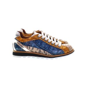 Sneakers da donna in vera pelle  lavorazione artigianale Italiana