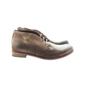 Polacchino da uomo forato in pelle lavorazione artigianale