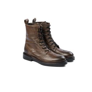 STIVALETTO ARTIGIANO STRINGATO DA DONNA