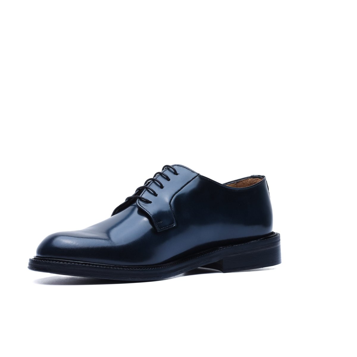 Derby in Brushed Leather Blue - immagine 5