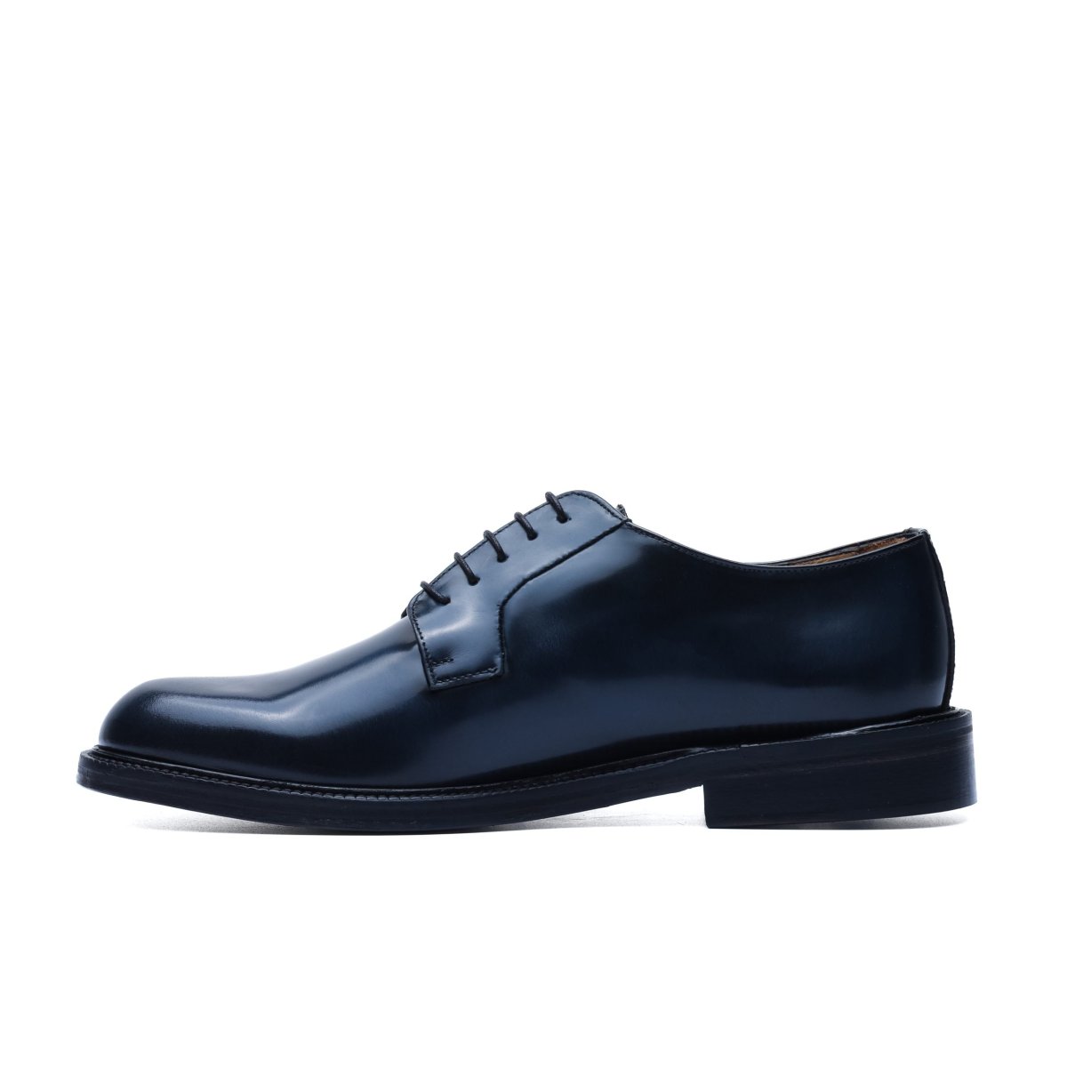 Derby in Brushed Leather Blue - immagine 6