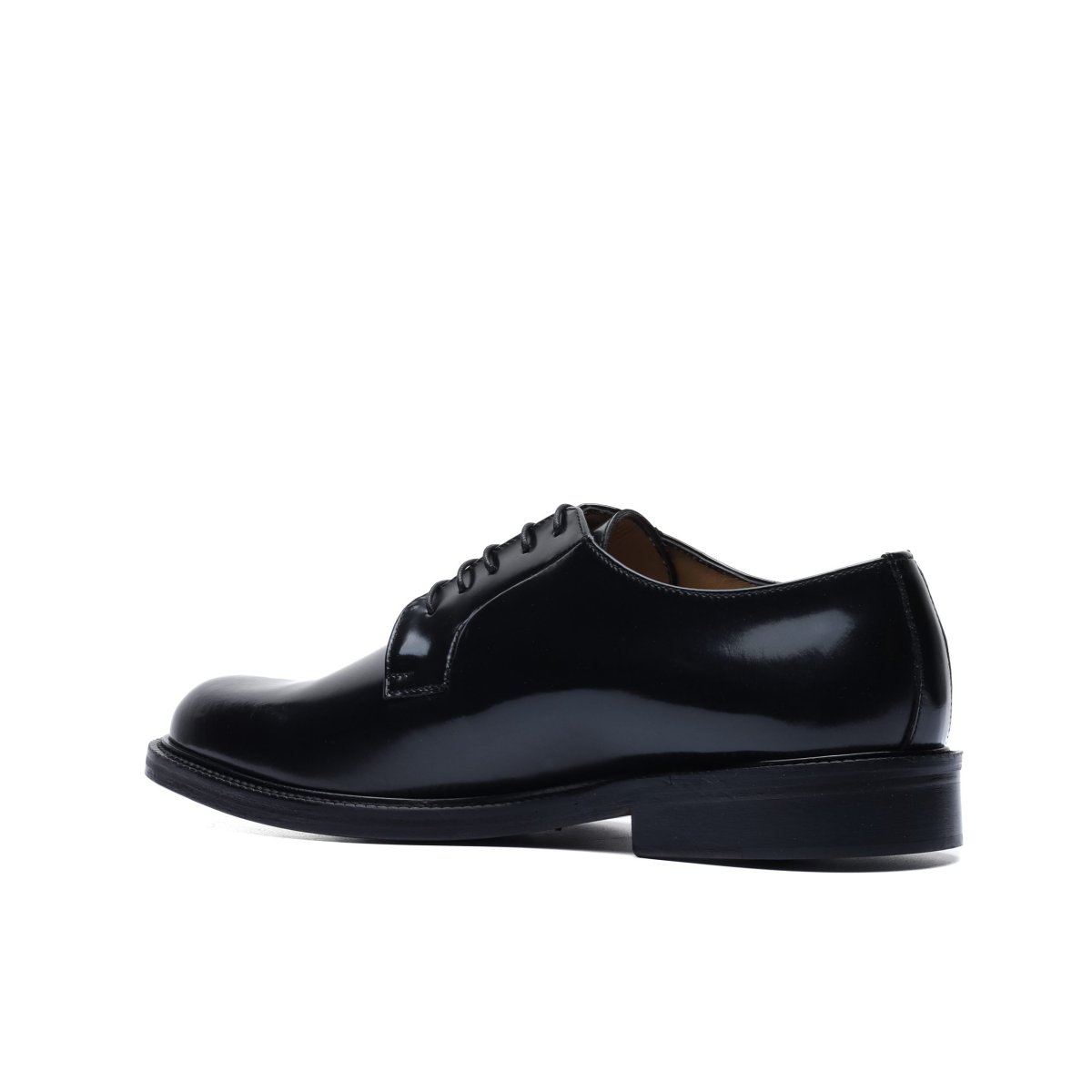 Derby in Brushed Leather Black - immagine 7