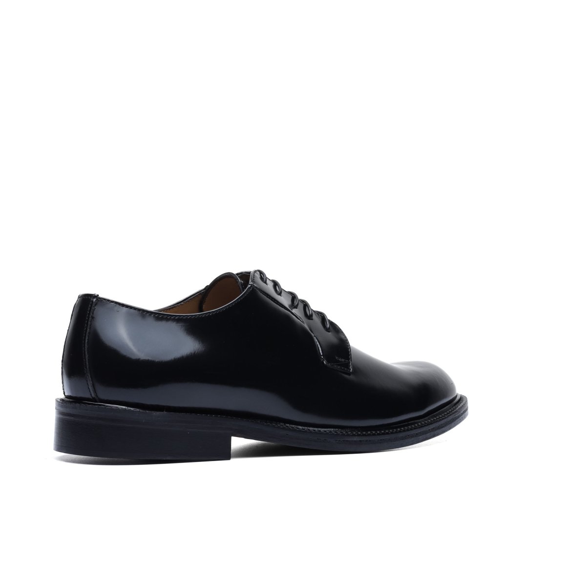 Derby in Brushed Leather Black - immagine 8