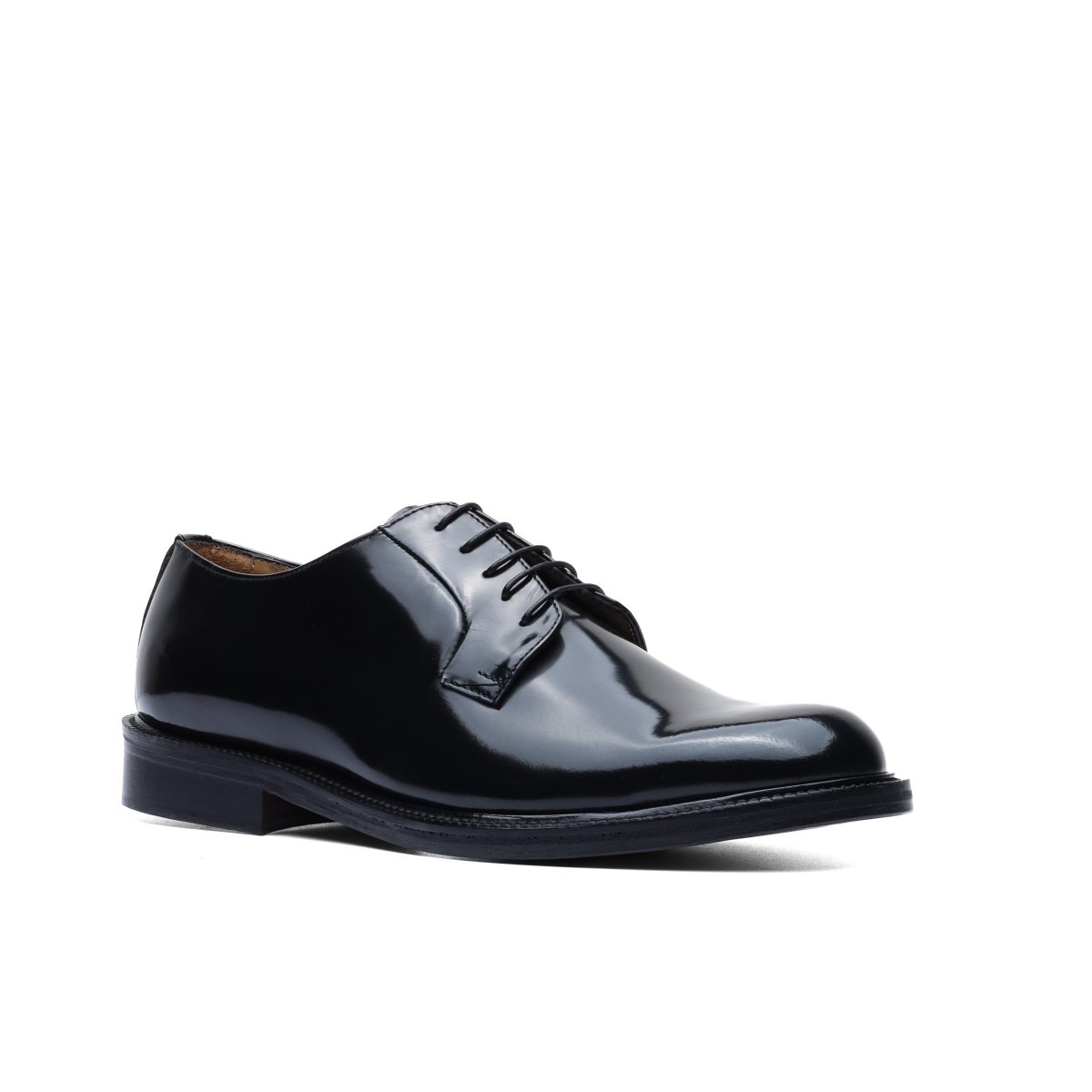 Derby in Brushed Leather Black - immagine 4