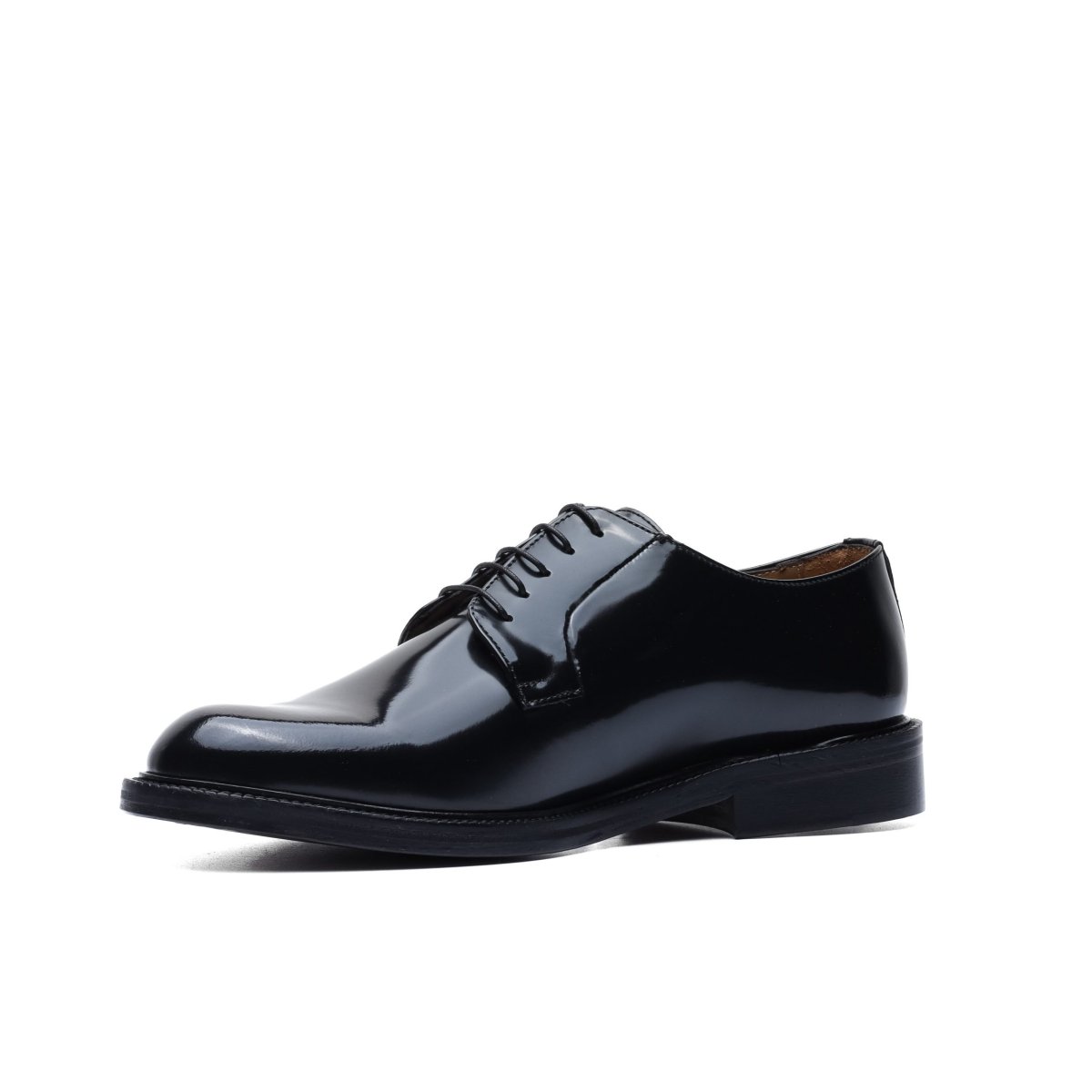 Derby in Brushed Leather Black - immagine 5