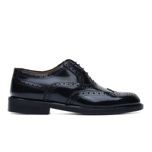 Oxford in Brushed Leather Black
