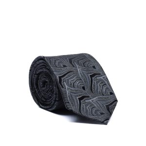 Sartorial Tie with Leaf Pattern
