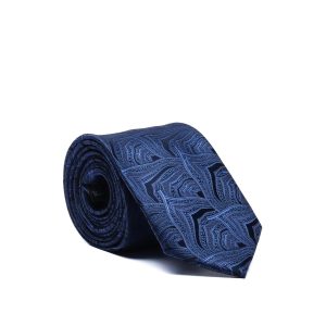 Sartorial Tie with Leaf Pattern
