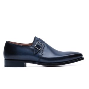 Monk Strap in Pelle Blue