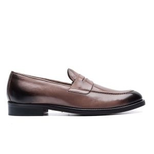 Mocassini Penny in Pelle Taupe