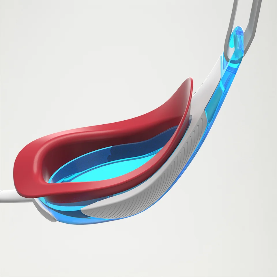 SPEEDO Goggles FASTSKIN HYPER ELITE 12820 16955 White Blue Red - immagine 5
