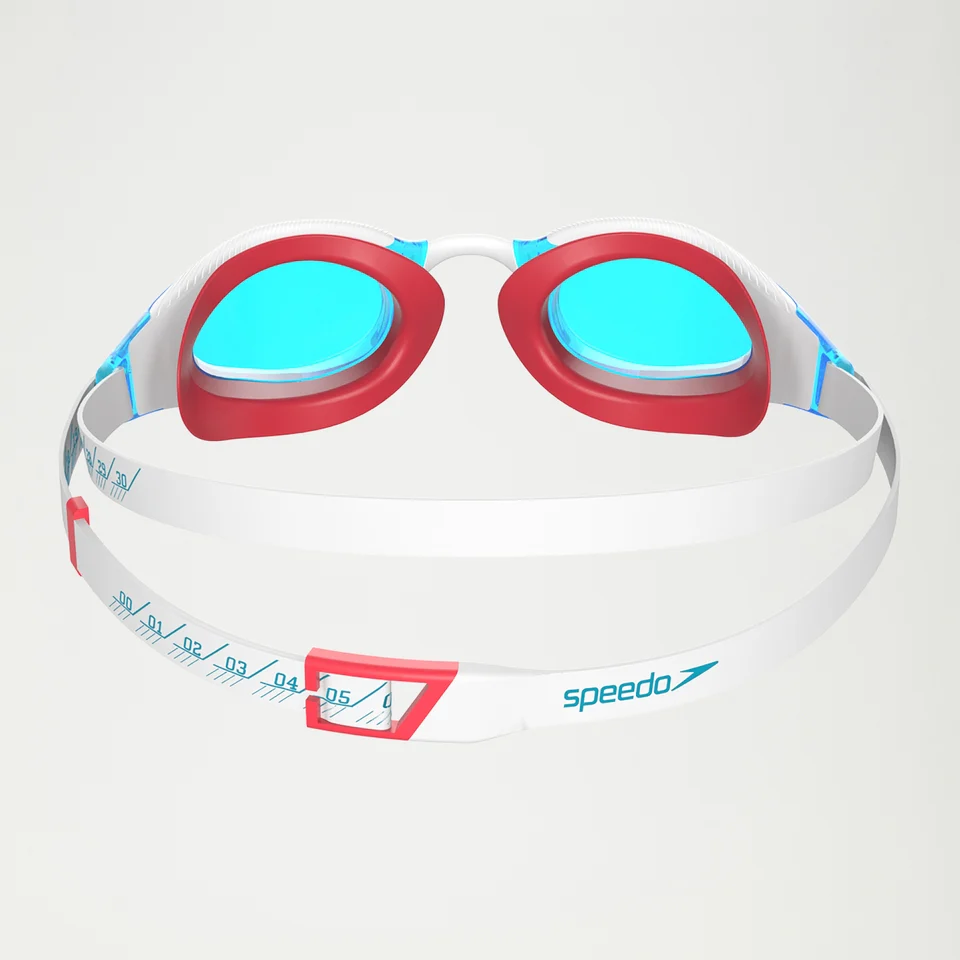 SPEEDO Goggles FASTSKIN HYPER ELITE 12820 16955 White Blue Red - immagine 3