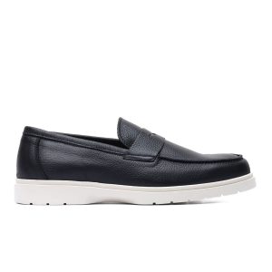 Penny Loafer in Black Leather