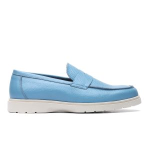 Penny Loafer in Sky Blue Leather
