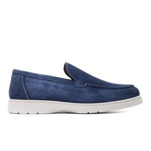Loafer in Blue Jeans Suede