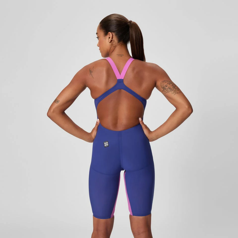 SPEEDO Woman Open Back Competition LZR PURE VALOR 2.0 15859 003 Navy Purple - immagine 5