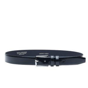 Blue Patent Leather Belt