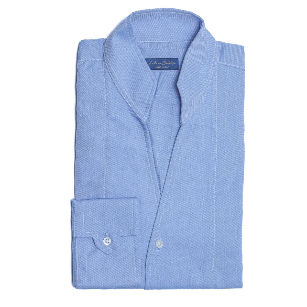 Jacquard Pattern Deep V-Neck Shirt - immagine 5