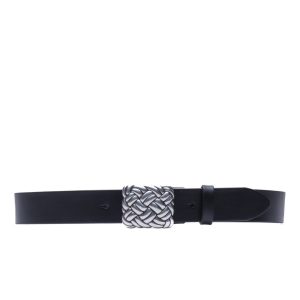 Antique Buckle Belt – Nero