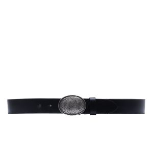 Antique Buckle Belt – Nero