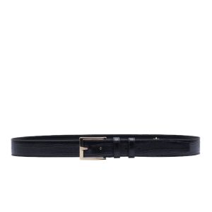 Crocodile Print Dakar Leather Belt – Nero