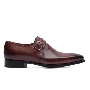 Monk Strap in Pelle Brandy