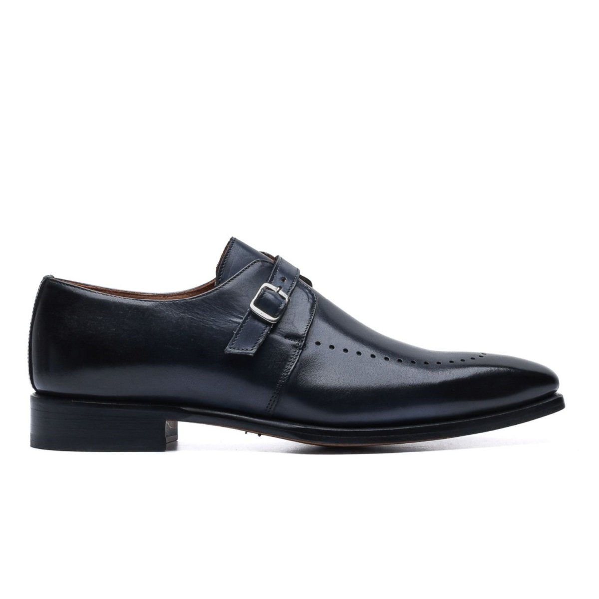Monk Strap Derby Long Brogue – Blu - immagine 2
