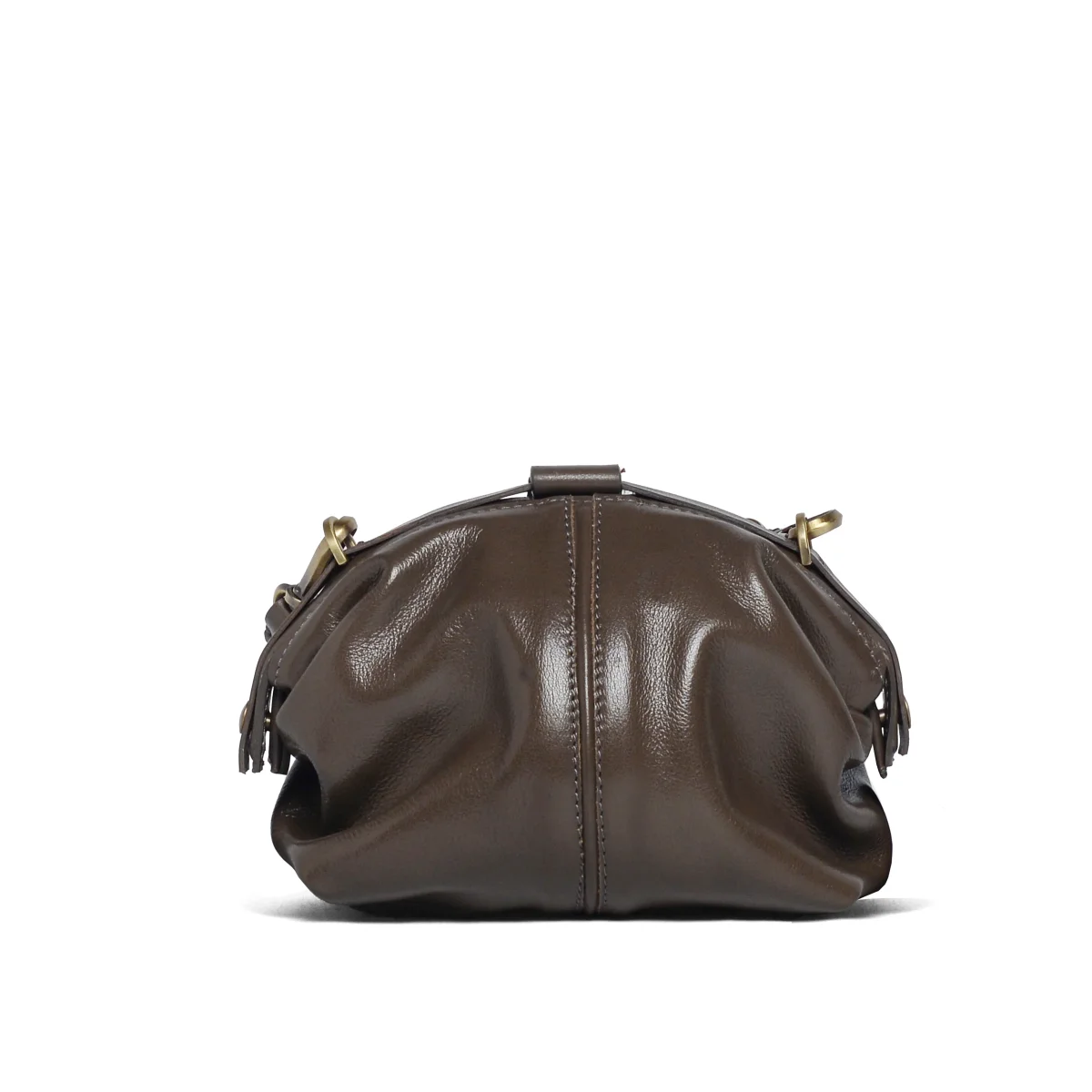 Pouf Small glossy taupe - immagine 5