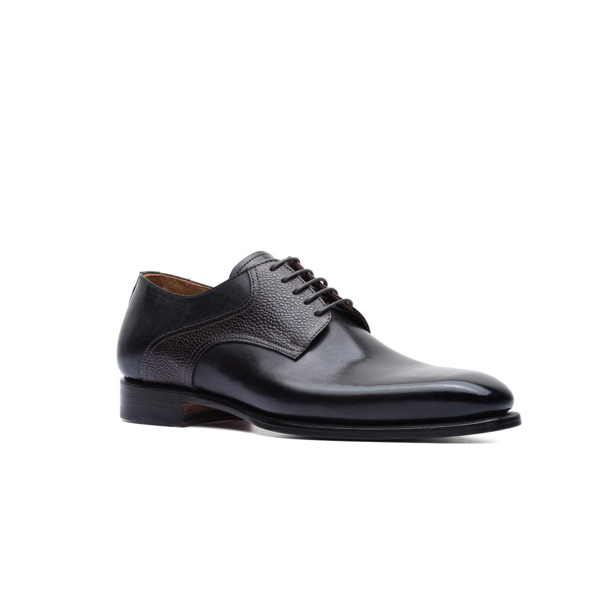 Derby in Dark Brown Leather with Details - immagine 3