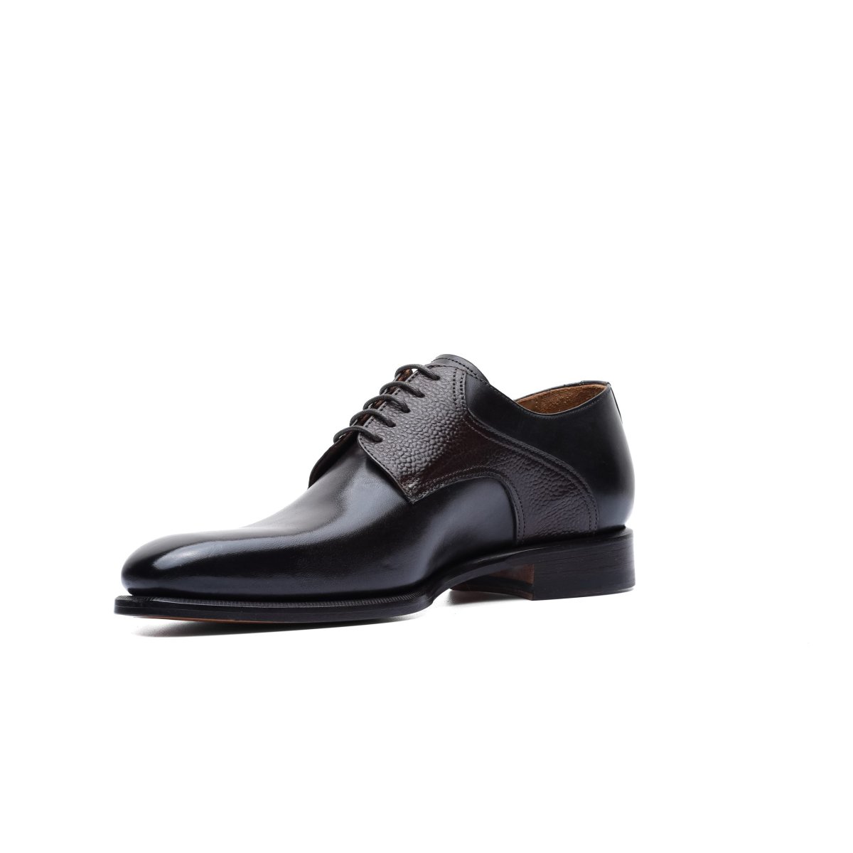 Derby in Dark Brown Leather with Details - immagine 4