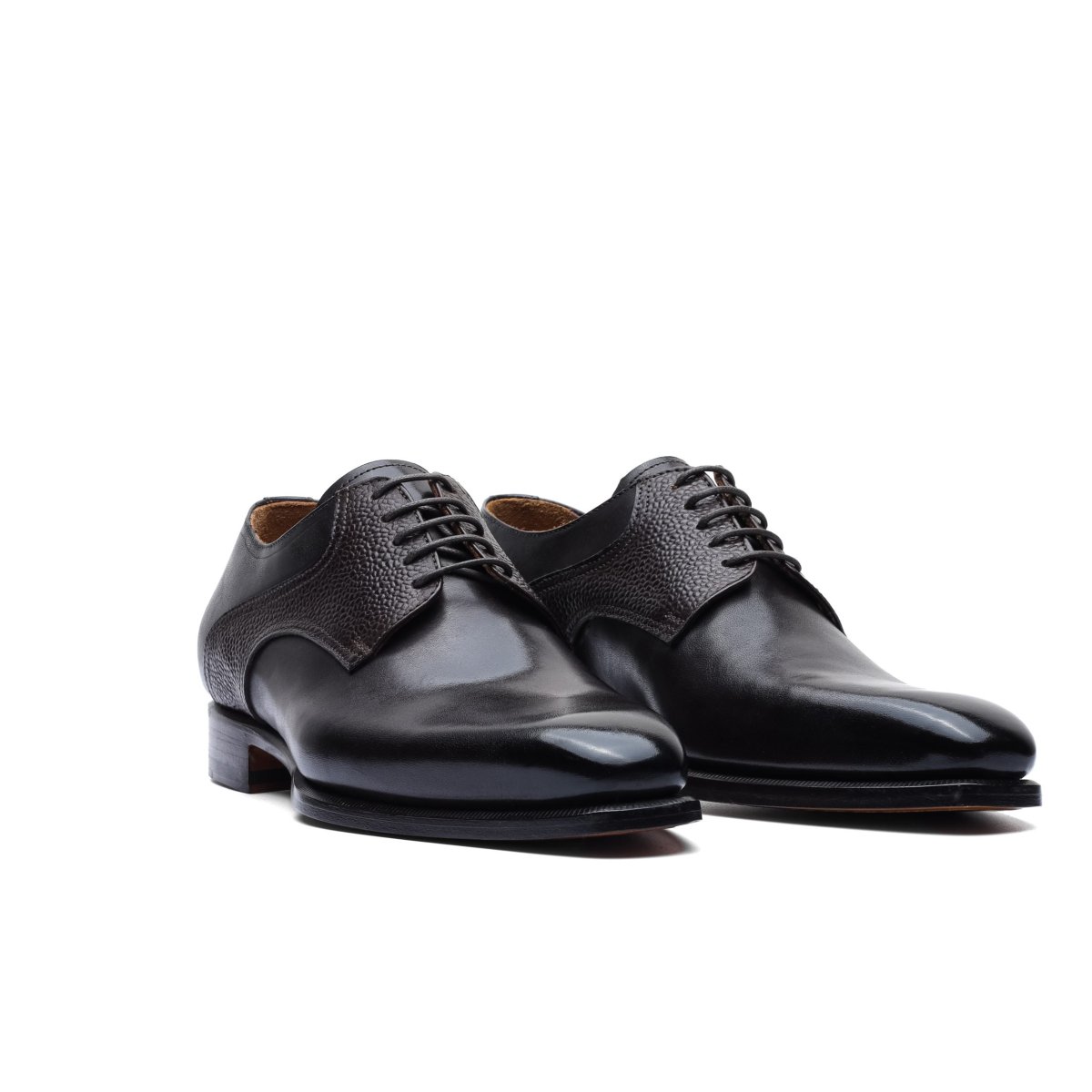 Derby in Dark Brown Leather with Details - immagine 8