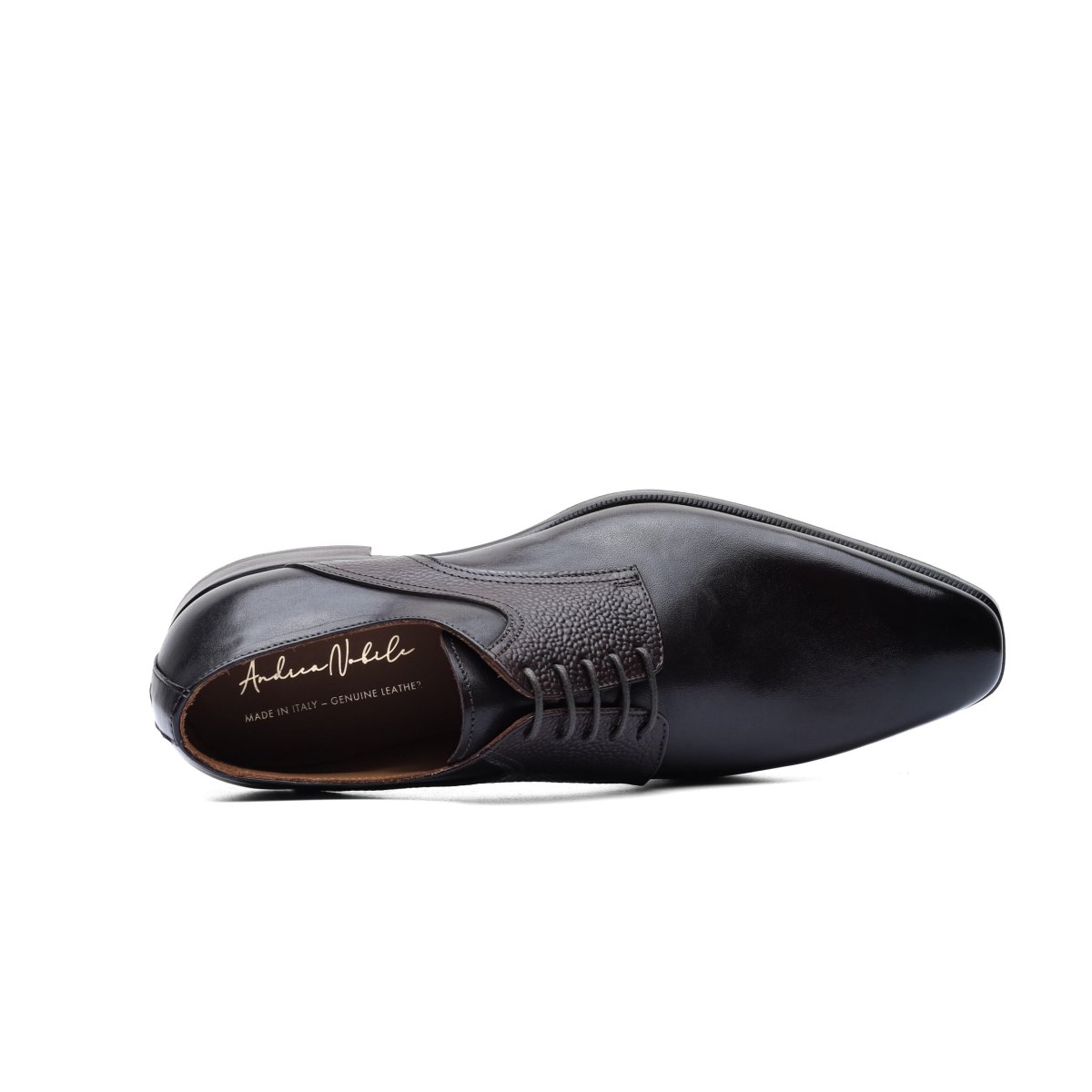 Derby in Dark Brown Leather with Details - immagine 9