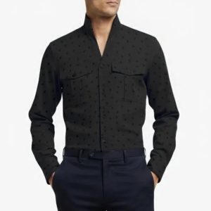 Cotton Pattern V-Neck Sahara Shirt