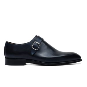 Monk Strap Single Buckle Blue
