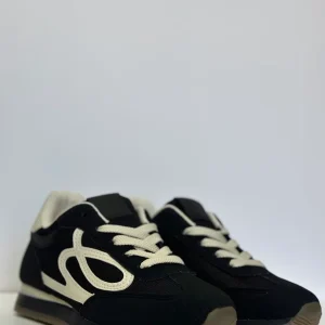 ADELE - sneakers nera con suola bassa