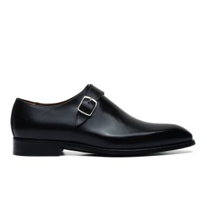 Monk Strap Single Buckle Black