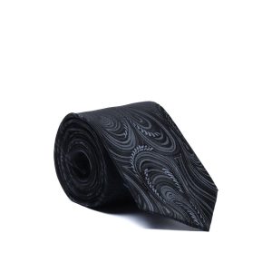 Sartorial Tie with Plumes Pattern