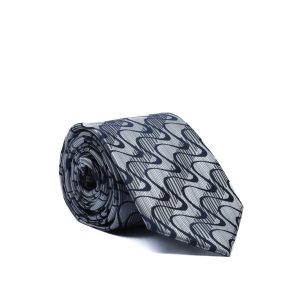 Sartorial Tie with Waves Pattern
