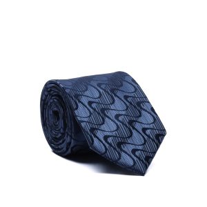 Sartorial Tie with Waves Pattern