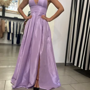 Abito lungo Silence glicine